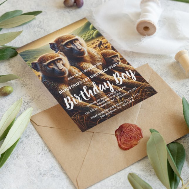 Trio of Affen Frolcking Postkarte (Von Creator hochgeladen)