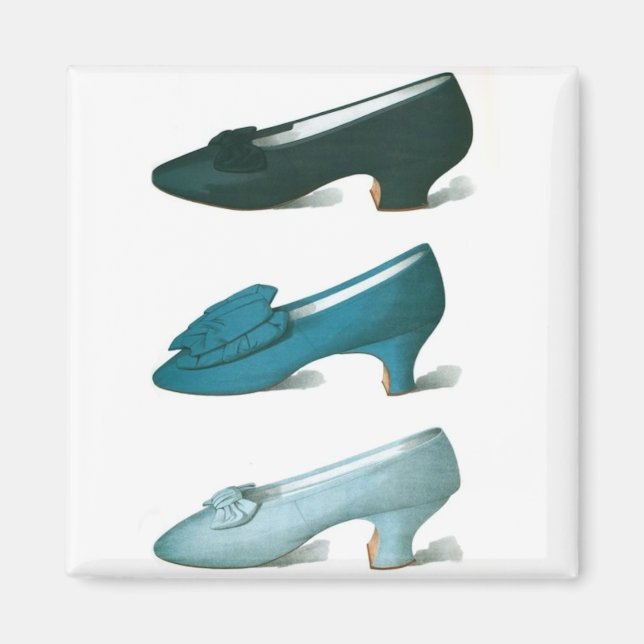 Trio of Blue Shoes Magnet (Vorne)