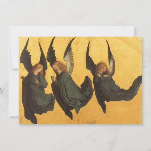 Trio of Renaissance Angels by Master of Housebook Feiertagskarte