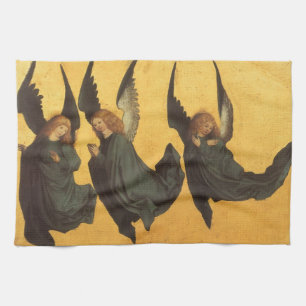 Trio of Renaissance Angels by Master of Housebook Geschirrtuch
