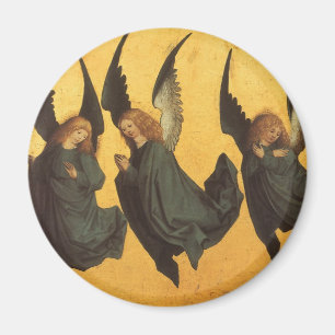 Trio of Renaissance Angels by Master of Housebook Magnet