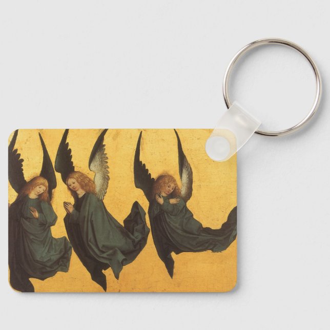 Trio of Renaissance Angels by Master of Housebook Schlüsselanhänger (Vorderseite)