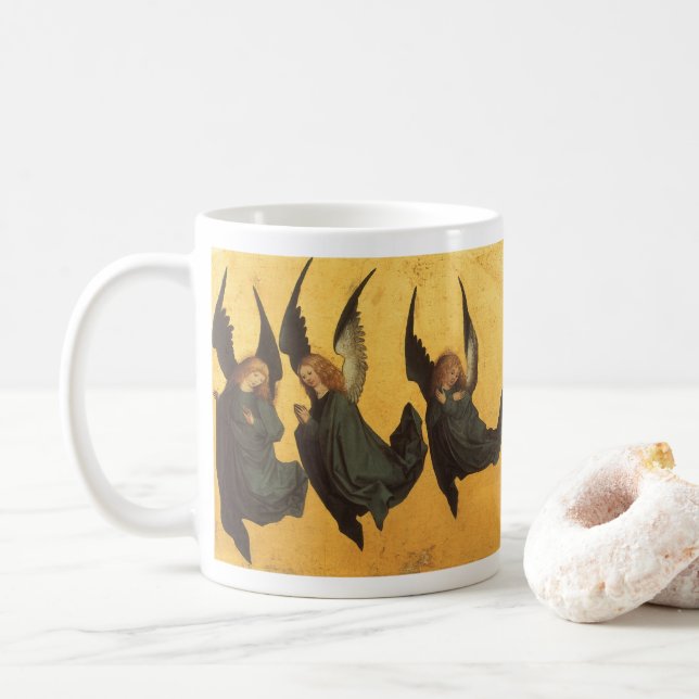 Trio of Renaissance Angels by Master of Housebook Tasse (Mit Donut)
