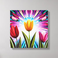 Trio of Tulips: Ein Ausbruch der Springtime-Schönh
