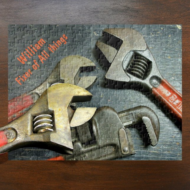 Trio of Wrenches Fixer aller Personalisierten Ding Puzzle (Von Creator hochgeladen)