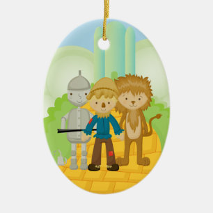 Trio on Yellow Brick Road Christmas Ornament