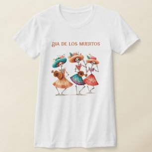 Trio tanzender Calaveras zum Día de los Muertos T-Shirt