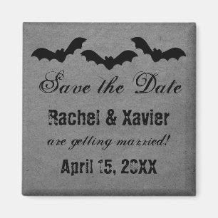 Trio von Fledermäusen Halloween Save the Date Magn Magnet