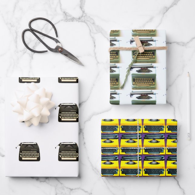 Trio Wrapping Paper Flat Sheet Set 3 Geschenkpapier Set (Vorderseite)