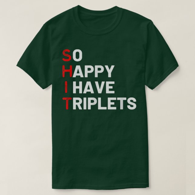 Triole Mama Triplets Funny Triplet Mama Triole T-Shirt (Design vorne)