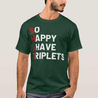 Triole Mama Triplets Funny Triplet Mama Triole T-Shirt
