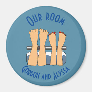 Trip Funny Feet Cruise Schiff Stateroom Door Marke Magnet