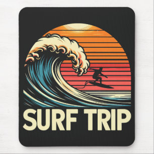 Trip Retro Sunset Mousepad