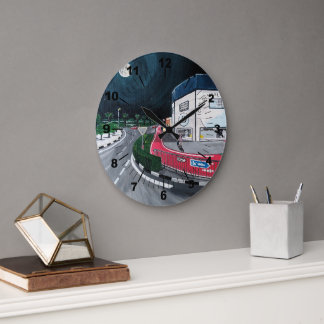 Trip to the Dentist Painting by Alfred Fox Große Wanduhr