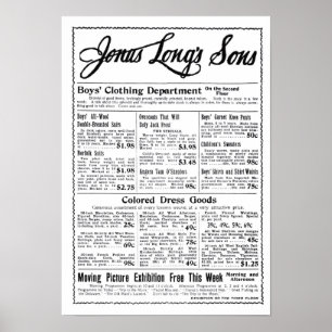 'Trip To The Moon' 1902 vintage movie ad poster