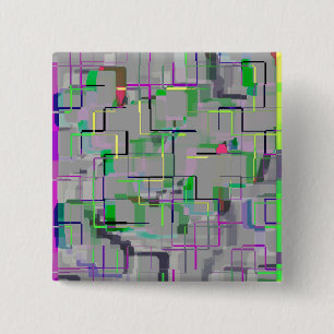 "Trip to the Zoo" Geometrische Kunst Button