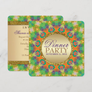 Trip-Trop Leuchtender Stammes-Dinnerparty Einladung