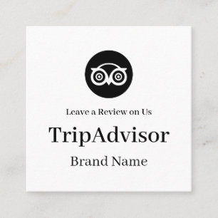 TripAdvisor QR   Benutzerdefinierter Link für Gesc Quadratische Visitenkarte