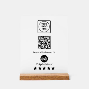 Tripadvisor QR Code Link zur Unternehmensübersic Acrylschild