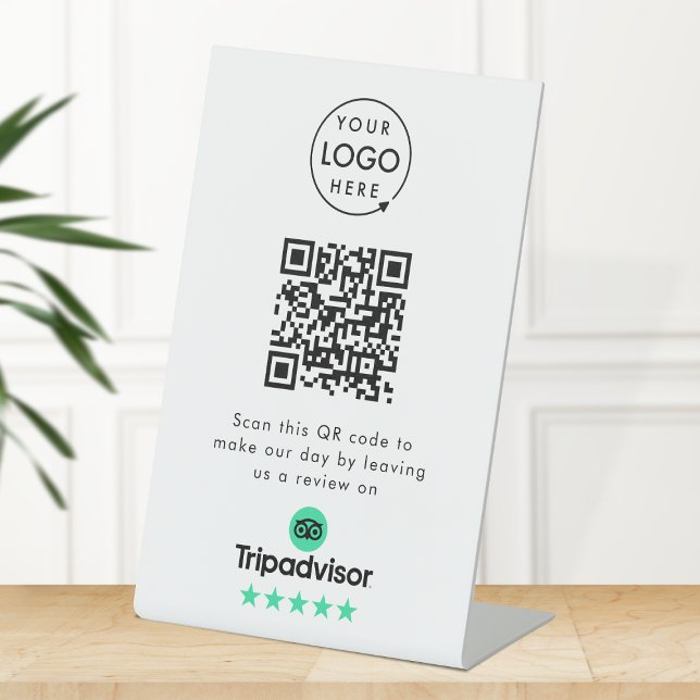 Tripadvisor-Reviews | Business Review Link QR Code Sockelschild (Von Creator hochgeladen)