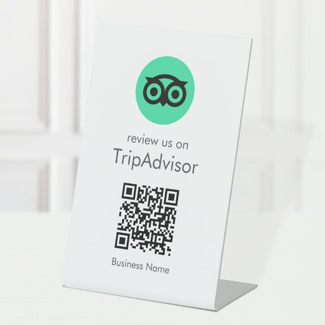 Tripadvisor-Reviews | Business Review QR Code Sockelschild (Von Creator hochgeladen)