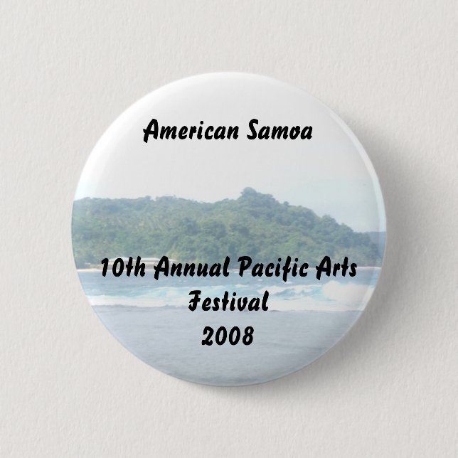 triparoundtown 130, amerikanisches Samoa10th Button (Vorderseite)