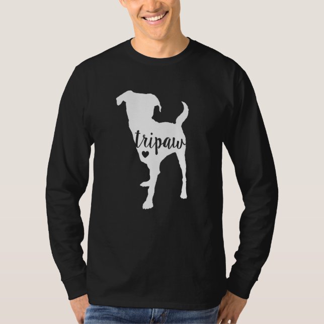 Tripaw Hund, Drei Beinhunde, Tripaw-Mama, Tripod D T-Shirt (Vorderseite)