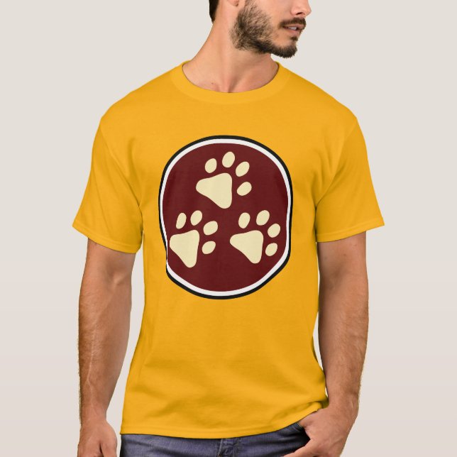 Tripawds 3-Paw Superhero T (Men's Light) T - Shirt (Vorderseite)