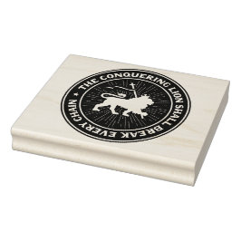 Tripe Judah Selassie Jah Rastafari Wood Art Stamp Gummistempel