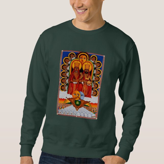 Tripe of Judah Selassie Rasta Lion Roots Sweatshirt (Vorderseite)