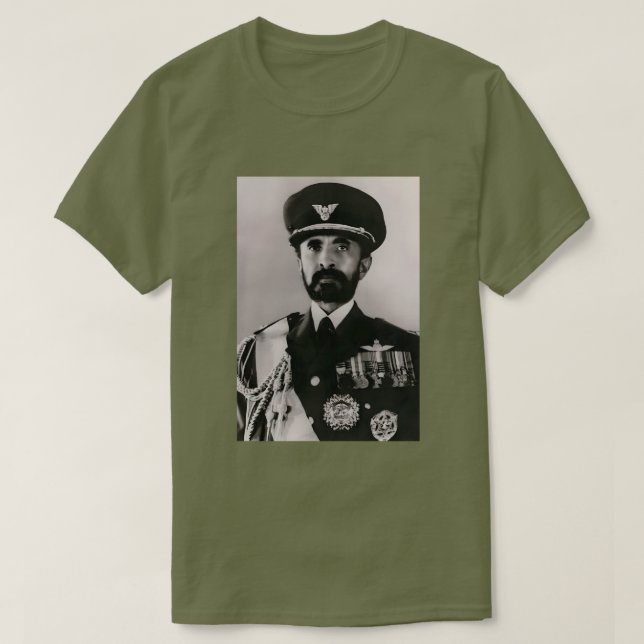 Tripe of Judah Selassie Rasta Lion Roots T-Shirt (Design vorne)
