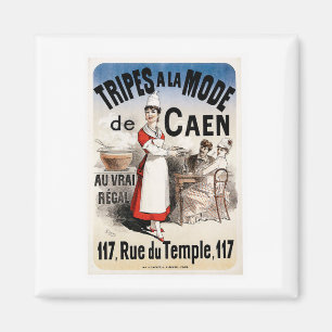 Tripes La Mode De Caen Vintage-Lebensmittelwerbung Magnet