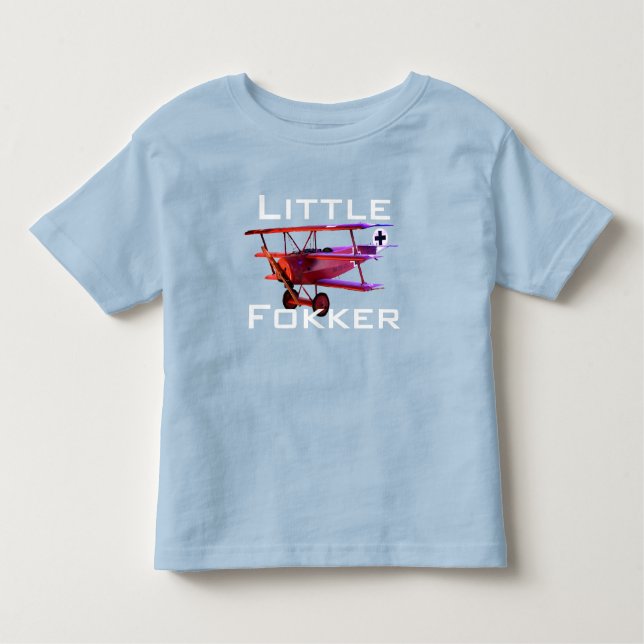Triplane "Little Fokker" Kleinkind T-shirt (Vorderseite)