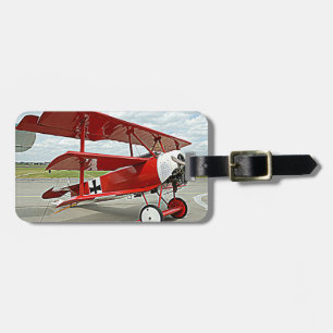 Triplane roten Barons Gepäckanhänger
