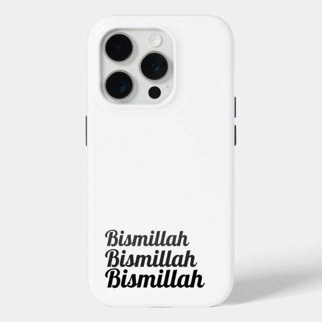Triple Bismillah White Case-Mate iPhone Hülle (Rückseite)