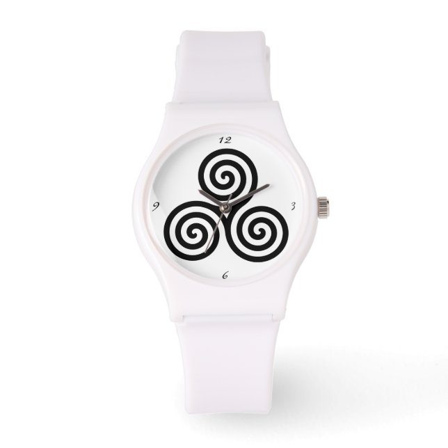 Triple Black Spiral Thunder_Cove Armbanduhr (Vorderseite)