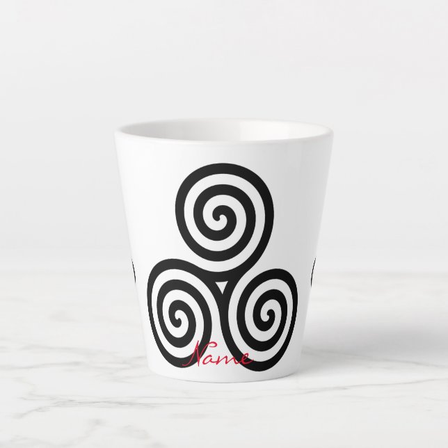 Triple Black Spirals Thunder_Cove Milchtasse (Vorderseite)