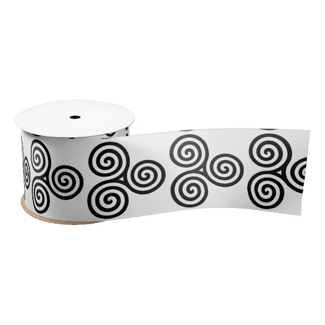 Triple Black Spirals Thunder_Cove Satinband (Spule)