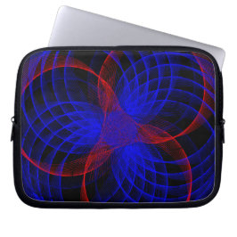 Triple Blueberry Accent Geometric Electronics Bag Laptopschutzhülle
