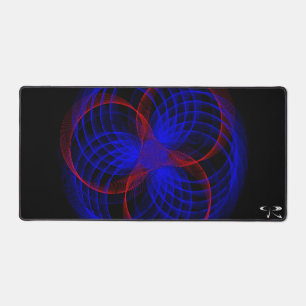 Triple Blueberry Color Geometric Mouse Pad Mat Schreibtischunterlage