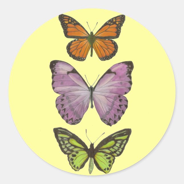 Triple Butterfly Sticker (Vorderseite)