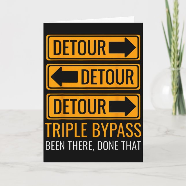 Triple Byp Surgery Heart Byp Diseases Surgery Surv Karte (Vorderseite)