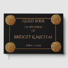 Triple Celtic Knot Swirl Wedding Gästebuch