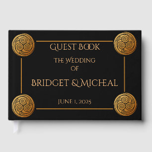 Triple Celtic Knot Swirl Wedding Gästebuch