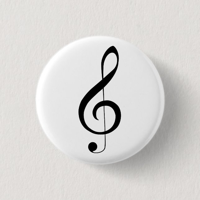 Triple Clef Musical Note, Button (Vorderseite)