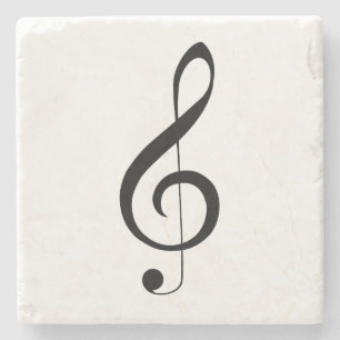 Triple Clef Musical Note, Steinuntersetzer