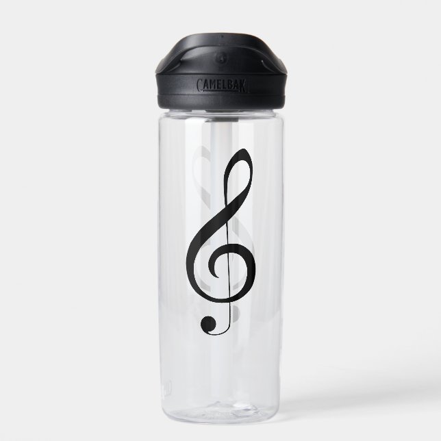 Triple Clef Musical Note, Trinkflasche (Rückseite)
