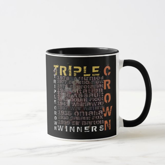 Triple Crown-Sieger-Pferderennen Tasse (Rechts)