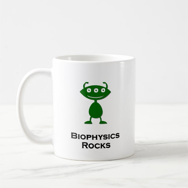 Triple Eye Biophysik Rocks grün Kaffeetasse (Links)