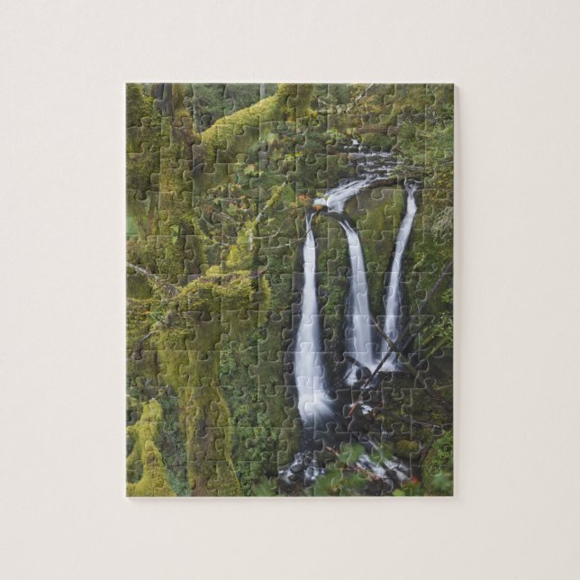 Triple Falls, Columbia River Gorge Puzzle (Vertikal)